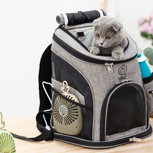 Pet Dog Cat Carrier Backpack Breathable Ventilated Travel Bag for Outdoor