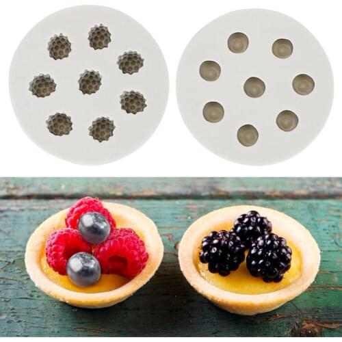 Bakeware 3D Raspberry Blueberry Shape Silicone Mold Sugarcraft Baking Tool Cake Decorating Mould Cake Tool Chocolate Pastry Tool