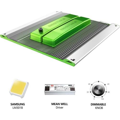 BESTVA 4000W full spectrum Led Grow light Samsung Quantum board LM301B Mean Well Dimmable Lamp for indoor plants grow tent