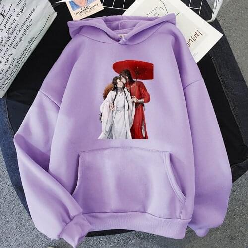 Oversized Heaven Officials Blessing Print Sweatshirt Kawaii Hoodies Men Clothes Hoody Itself Winter Womens Long Sleeve Tops