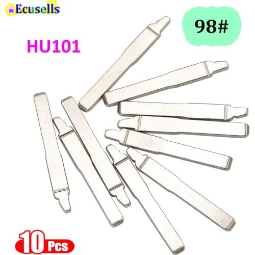 10pcs/lot universal remotes blank key NO.98 uncut Key Blade 98# HU101 flip key blade for Ford C-max B-MAX 2004