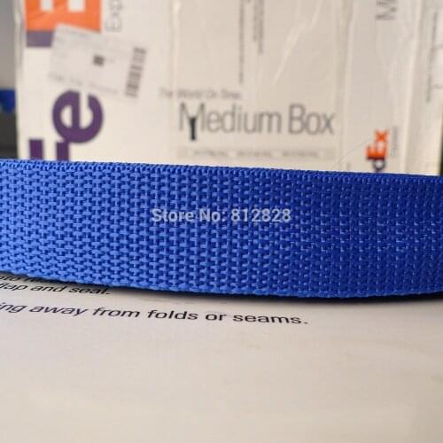 1" 25mm #16 Royal Blue Color Nylon Polypropylene Bag Straps Webbing 100 Yards