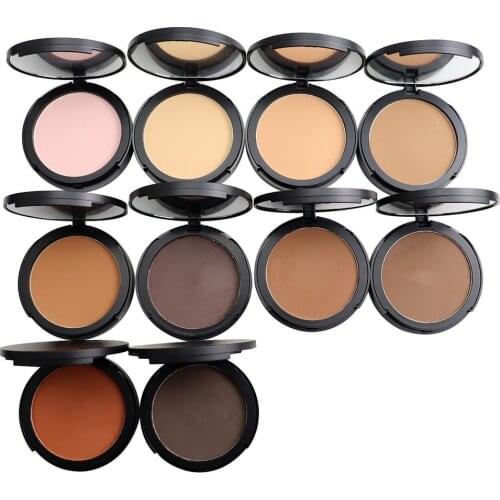 10 Piece Custom Matte Pressed Face Powder Private Label Concealer Powder Face Foundation Primer Makeup No Logo