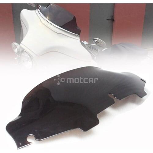 1pcsMotorcycle Smoke 6" Windshield Fairing Windscreen Cover Protector For Harley Electra Street Glide