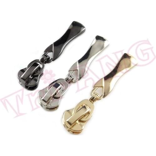 20pcs/lot, Dress Shape 5# Plating Zipper Slider for Metal Zipper Nylon Zipper Resin Zipper