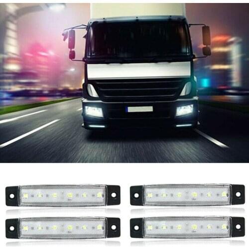 4pcs Marine Grade 12-24V Large Waterproof Cool White 6000K LED Courtesy Lights Led Utility Strip Lamp Waterproof