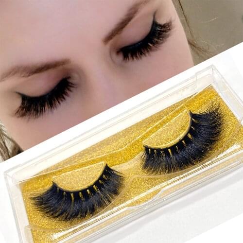 5D Mink False Eyelashes D22 Crisscross Fluffy 20mm Curl Embellish Curvatur Style Comfortable Multiple Use Match With Mask E14