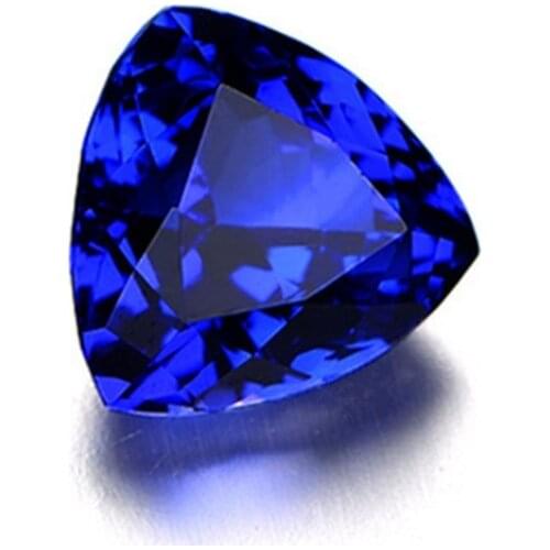 Joanlyn Sapphire Triangular Faceted Gemstone Trilliant Cut Sapphire Gem Multiple Sizes to Choose C48S