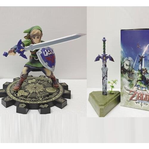 Zelda Figure Skyward Sword link Master Sword Action Figure Model Toy Doll Gift 26cm