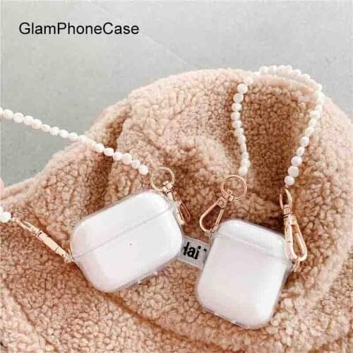 GlamPhoneCase Pearl chain Airpods 1/ 2 Airpods pro Case
