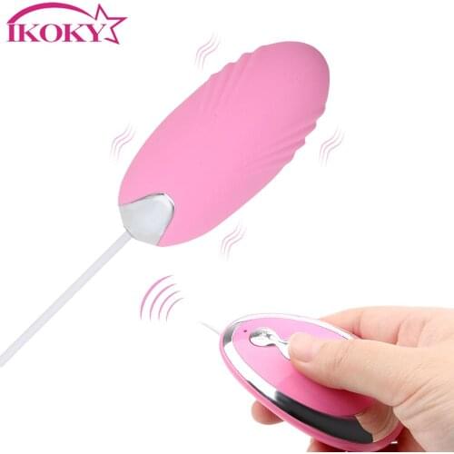 IKOKY Clitoris Stimulator Body Massager Bullet Vibrator Sex Toys for Women Vibrating Egg G-Spot Massager Adult Products