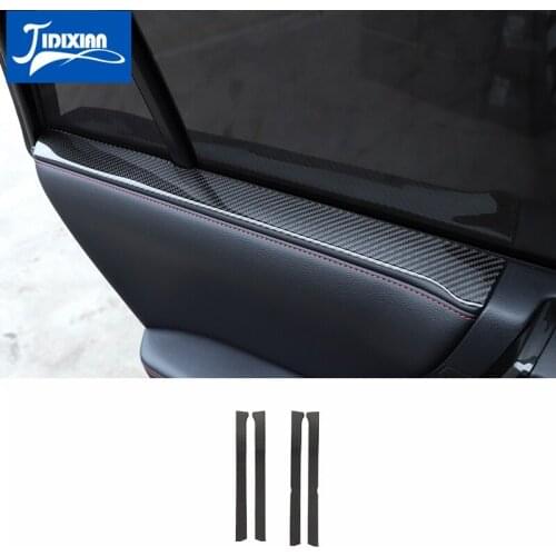 MOPAI Carbon Fiber Stickers for Toyota 4Runner 2010+ Car Door Window Decoration Cover for Toyota 4Runner 2010+ Accessories