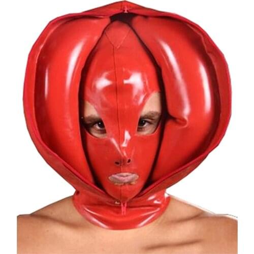 Latex Mask Sex Mask Inflatable Full Face Mas Suitable for Night Clubs, Stage Performances, Bondage Toys, Erotic Restrictions