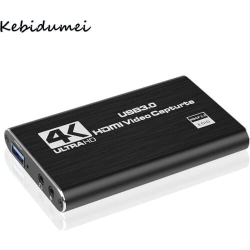 Hot 4K HDMI-compatible Video Capture Card USB 3.0 1080P Game Grabber USB 2.0 HDMI-compatible Capture Card for Youtube OBS Live