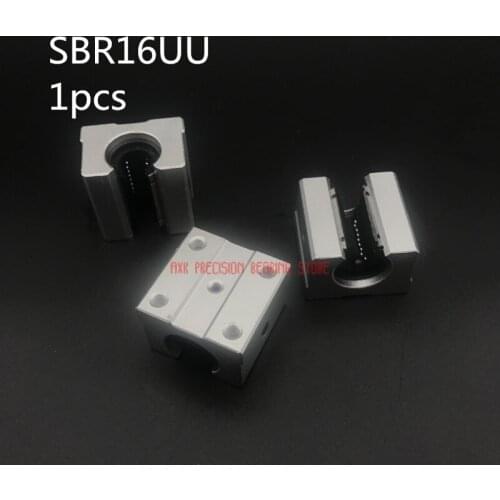2019 Limited AXK Cnc Router Parts Linear Rail Hot Sale 1pc Sbr16uu 16mm Linear Ball Bearing Block Cnc Router Sbr16