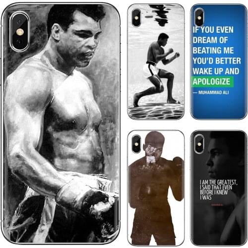 For Samsung Galaxy S10E S20 FE Note 10 20 Edge Lite Plus Ultra Alpha Core Prime Muhammad Ali King of Boxing USA Poster Soft Case