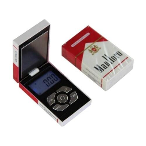 New Pop Mini Pocket Electronic Digital Jewelry Scale for Gold Cigarette Box Weigh Balance 0.01 200g Weights digital mini scale