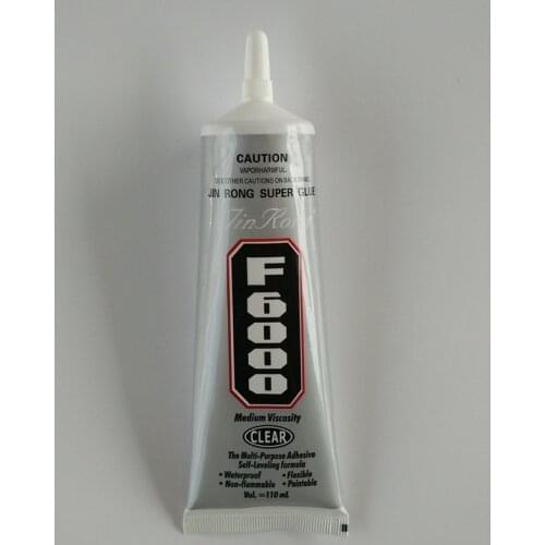 New F6000 2pcs 110ml transparent multi-purpose glue E6000 upgrade adhesive drill glue stick drill point