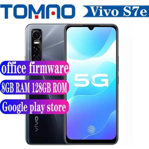 Original New Vivo S7e 5G Smartphone AMOLED 8GB RAM 128GB ROM Dimensity 720 64.0MP Triple Cameras Telephone 4100mAh Battery 33W
