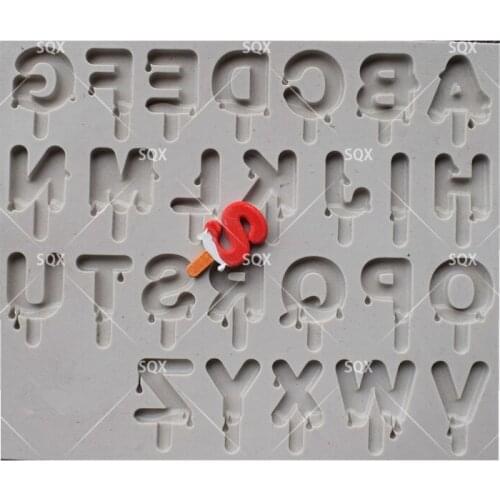 Chocolate Access Christmas Cake Silicone Mold DIY English Ice Letters Style Cake Baking ToolsSQ16341