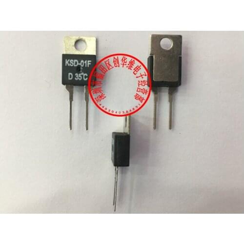 10pcs/Thermal protector Thermostat Temperature switch KSD-01F 35 Degrees Normally closed N.C D35C/Normally open N.O H35C