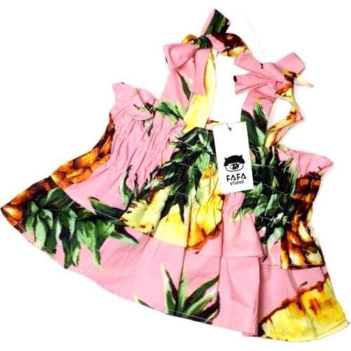 Pet Products Dog Supplies Accessories Summer Fashion Pineapple Hawaii Style Skirts For French Bulldog Pug