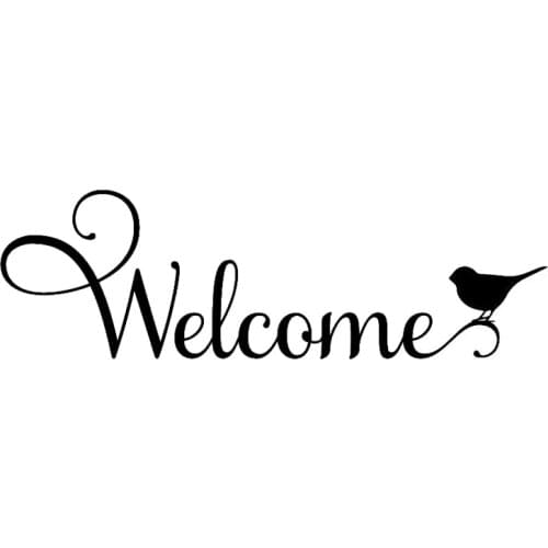 13.7cm*4.3cm Welcome Bird Fashion Decal Vinyl Decor Car Sticker S4-0512