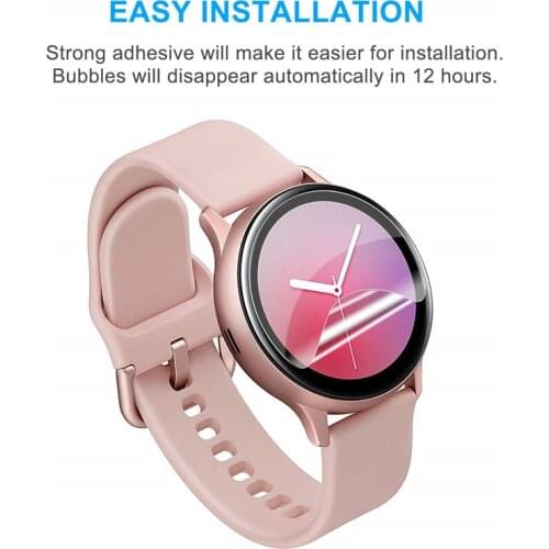 2pcs Full Protective film For Samsung Galaxy watch active 2 Screen Protector 3D Ultra-thin watch Active2 44mm 40mm Accessories