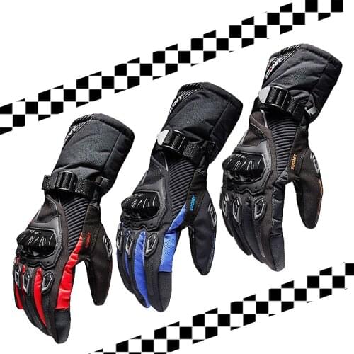 Winter warm100% waterproof Motorcycle Gloves Waterproof Riding racing bike Rider Anti-Fall Cross-Country Gloves Touch Screen