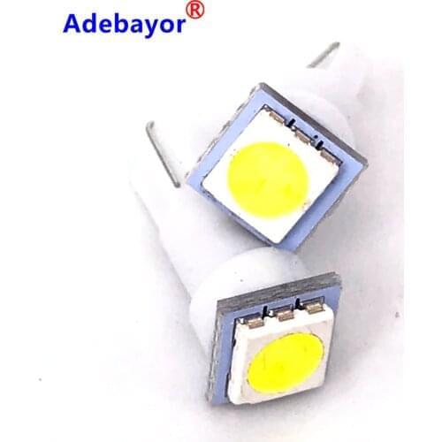 100 X Car T5 74 5050 SMD 1 LED Instrument lamp Dashboard Reverse Light Clearance Bulb DC 12V New wholesale
