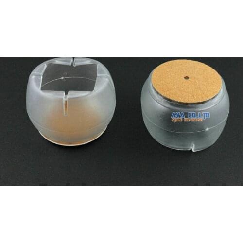 12 Pcs 43*37mm Chair Leg Cap Rubber Feet Protector Pad Cover Felt Base