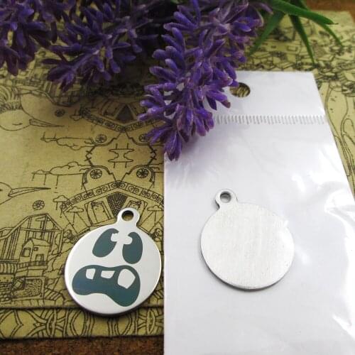 20pcs--"Jack Skellington faces7 "stainless steel charms more style for choosing DIY Charms pendants for necklace