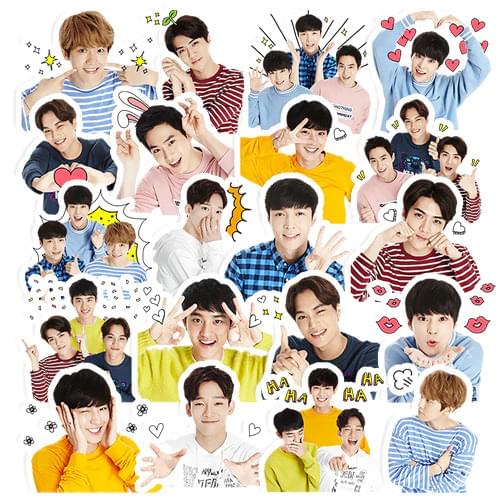 20pcs Creative Cute Self-made exo Q version pretty boys Scrapbooking Stickers /Decorative Sticker /DIY Craft Photo Albums