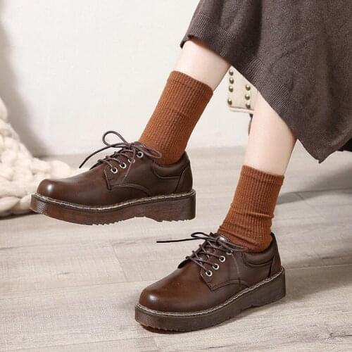 2021 New Japanese Uniform Shoes Jk Student Shoes Girls Women Kawaii Lolita Soft Girl Round Toe Lolita Platform Mary Jane Shoes