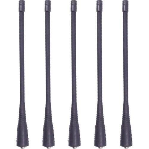 5PCS UHF 400-470mhz Flexible Whip Antenna for Motorola GP338,GP328,GP3188,GP68 ,GP340,GP88S,GP88,CP140,etc Ham Walkie Talkie