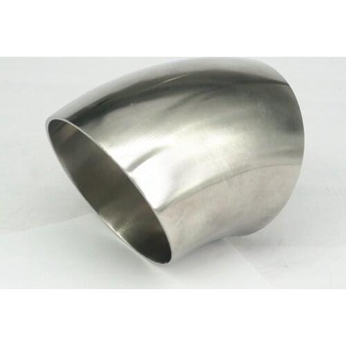 89mm O/D 304 Stainless Steel Sanitary Weld 45 Degree Elbow Pipe Fitting