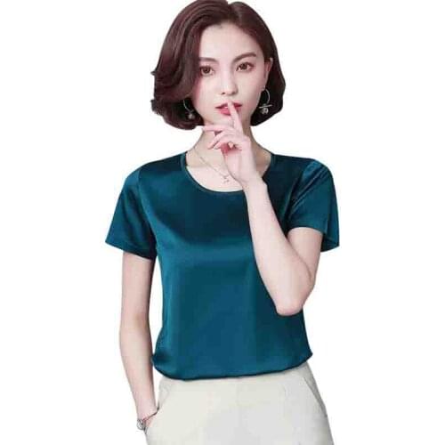 Женские шелковые футболки ALYBVGVHV China At AliExpress