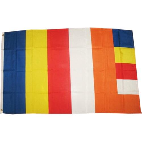 3x5FT Buddha Buddhism Buddhist Flag banner150X90CM 100D Polyester brass grommets custom flag