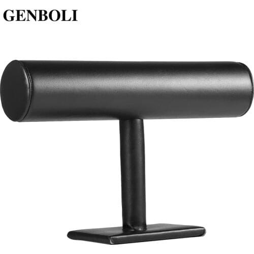 GENBOLI Watch Holder Portable T-bar Rack Organizer Stand Holder For Bracelet Necklace Jewelry Packaging Display