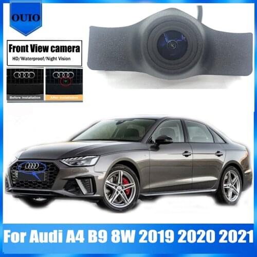 HD Car Front View camera | For Audi A4 B9 8W 2019 2020 2021 Night Vision / waterproof Front Camera / Parking LOGO Front Camera