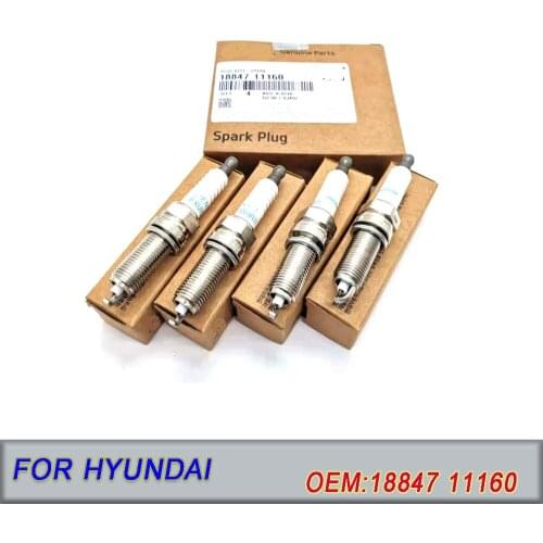 Iridium Spark Plugs 18847-11160 QTY:4 for Hyundai Sonata Optima