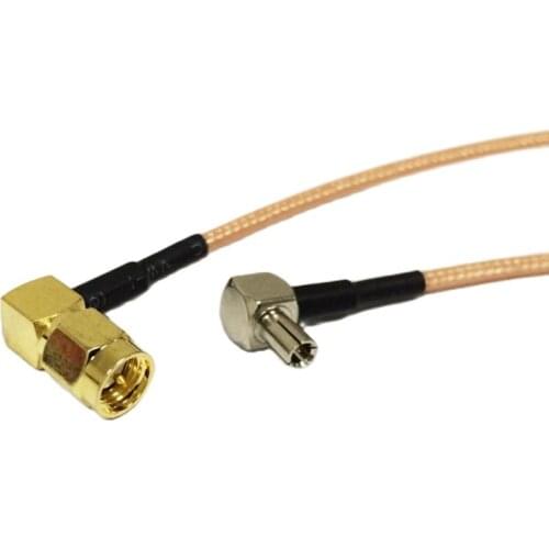 SMA Male RA 90-degree Switch TS9 Male Right Angle Connector RG316 Jumper Cable 15cm 6"/30cm/50cm/100cm for 3G USB modem