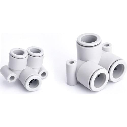 KQ2LU04-00 KQ2LU06-00 KQ2LU08-00 KQ2LU10-00 KQ2LU12-00 Branch Male Elbow Partial three way joint