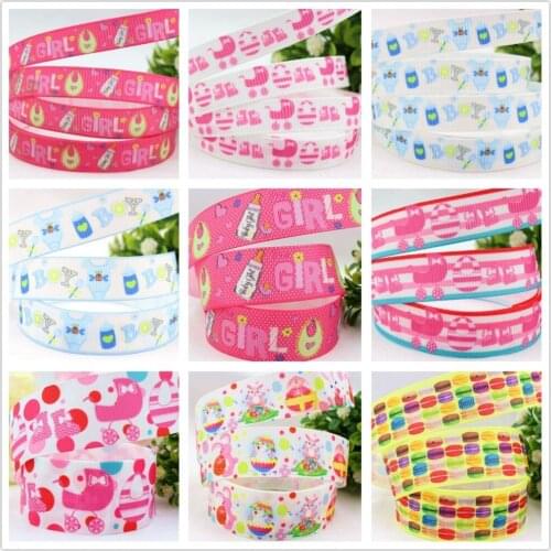 1632395 , 25MM Candy Cake Cookies Series Printed grosgrain ribbon, DIY handmadeHair accessories Material wedding gift wrap