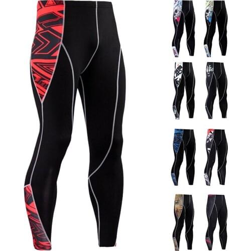 Men Sports Tight Sweatpants Sportswear Quick-Drying Gym Running Pants Fitness Training Leggings Exercise Trousers Casual Joggers