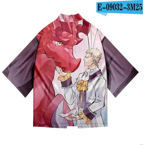 Rage of Bahamut: Virgin Soul 3D Print men/womens Japanese Kimono Haori Yukata Cosplay Fashion Summer Casual Cool Cardigan