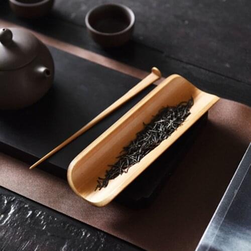 Chinese Bamboo Tea Tools Set Spoon Clip Scoop Vintage Handmade Kung Fu Gongfu Tea Sets Accessories Ceremony Gift