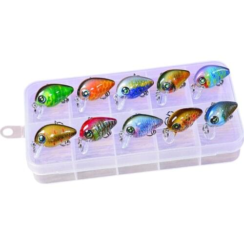 1 Box Mini Fishing Lures Set Hard Lures Soft Bait Sinking Vibration Minnow Baits Sea Fishing Tackles Box Pesca