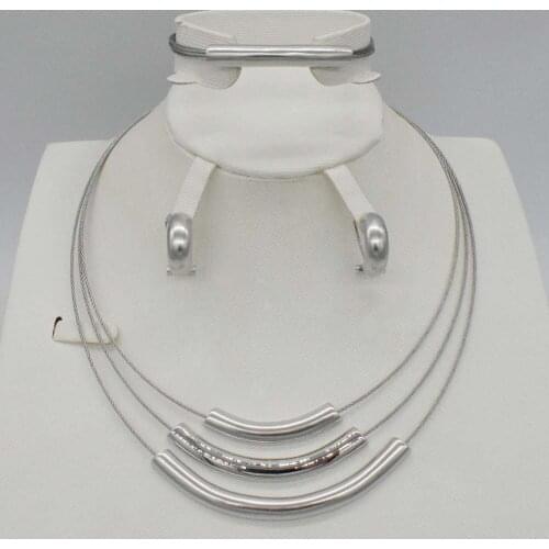 New High Quality set Dubai African Gold color 3color set Fashion Wedding Bridal Costume Jewelry Sets party Wedding