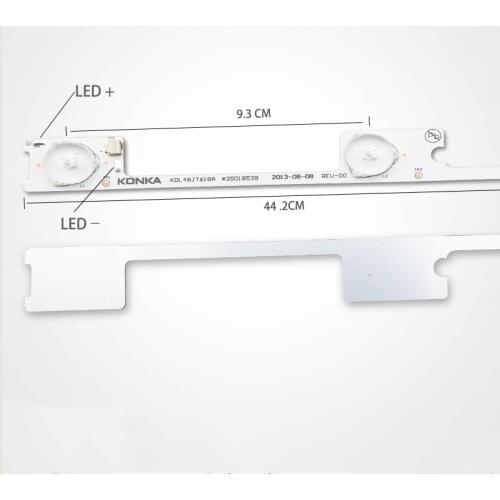 Original New 160pcs / LED Strip Bar Backlight for KONKA KDL48JT618A KDL48SS618U 35018539 35018540 6LED LIGHT (6v) 442mm